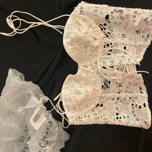 New without tags for love and lemons Kyra bustier top
